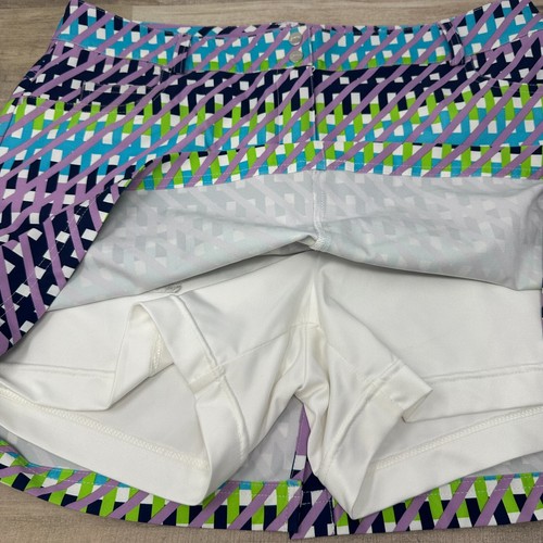 SLAZENGER Women's Size 10 SKORT~Multi-Color Geometric~Golf~Tennis~Pickleball - Picture 6 of 10