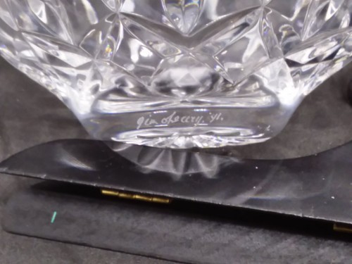 Waterford Crystal Lismore: Coupe Condiment Bowl 4 3/4" Signed Jim O'Leary '91 - Picture 2 of 9
