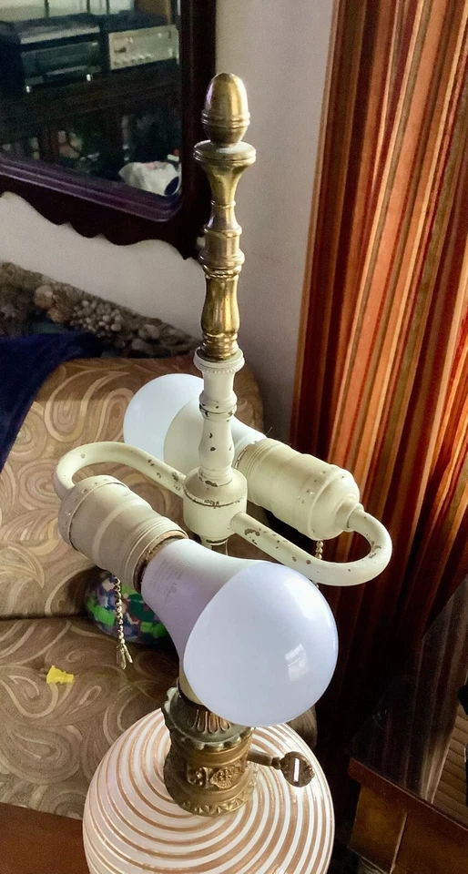 Vintage Italian Murano Glass Lamp By Dino Martens MCM Mid Century - Image 3 of 3