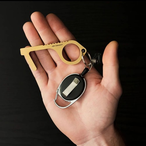2 KeySmart einziehbarer Karabiner - Gürtelclip Schlüsselring Rolle. Einziehbarer Schlüsselanhänger  - Bild 2 von 4