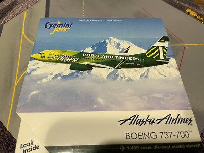 Gemini Jets Alaska Airlines Portland Timbers 737-700 1/400