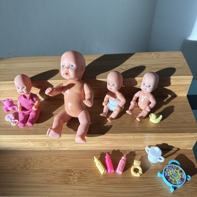 VINTAGE 4 SIMBA  NEWBORN BABY DOLL LOT