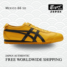 AUTHENTIC ONITSUKA TIGER MEXICO 66 SD YELLOW/BLACK  FREE GIFT KIT 
