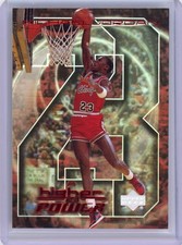1999-00 Upper Deck - Michael Jordan Higher Power #MJ1 Insert Rookie Jersey Card. rookie card picture