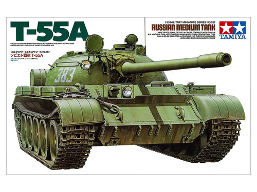 Tamiya 35257 Soviet T-55a Medium Tank 1/35 Scale Plastic Model Kit