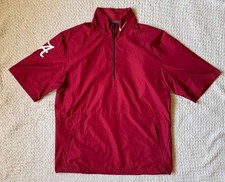 Nike Alabama Crimson Tide Quarter Zip Windshirt Pullover Jacket Red Mens Medium