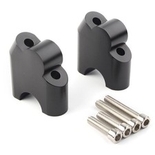 For BMW F800R 2015-2017 2016 Black CNC HandleBar Bar Risers Mount Clamp Adapter
