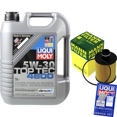 INSPEKTIONSKIT FILTER LIQUI MOLY ÖL 5L 5W-30 für Opel Corsa D Astra J Caravan