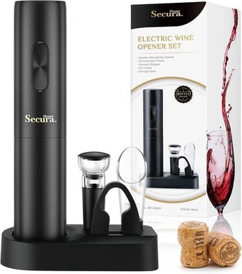 Secura Electric Automatic Wine Bottle Opener Battery Operated Aerator Pourer