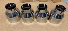 Set Of 4 Tri-hybers Stainless Steel Exhaust Tips 2.5 Inlet 4 Outlet A641831