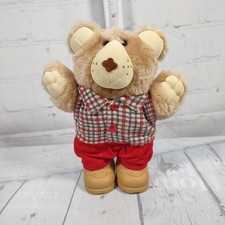 Vintage 1986 Furskins Bear "Boone" Wendy s Toy Stuffed 7" Plush Teddy