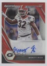 2021 Panini Prizm Draft Picks Red 98/199 Monty Rice #DPA-MON Auto 1u6