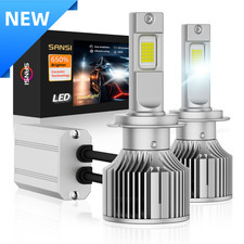 Sansi H7 Led Headlight Super Bright Bulbs Kit White 6000k Highlow Beam 2-pack