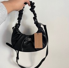 Steve Madden Black Corinne Hobo Bag With Crossbody Strap New With Tags