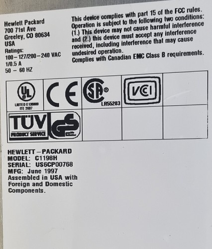 HP Quantum DLT4000 SE Tape Drive C1198H - 第 3/4 張圖片