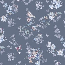 Blüten Vogel 100% Baumwollstoff 0,5m Stoff Kinderstoff Meterware Nähen BB057