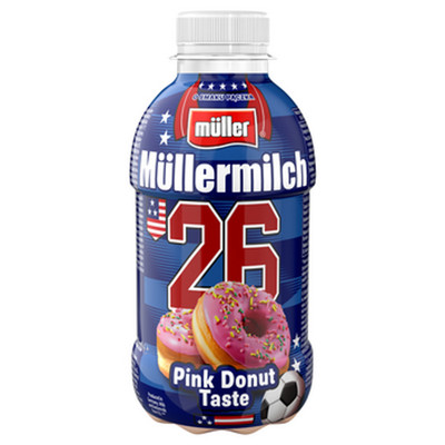 4025500307066 Napój mleczny Mullermilch limitowana edycja Pink Donut 400g 