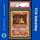 1999 POKEMON BASE SET SHADOWLESS 1ST EDITION #4/102 CHARIZARD HOLO RARE PSA 5