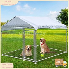 6.56  Durable Metal fences Large Outdoor Large Dog Kennel Cage Pet Pen Run House