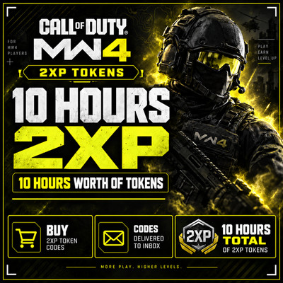 Call of Duty Modern Warfare 4 MW4 Double XP 2XP Codes 10 HOURS Level XP