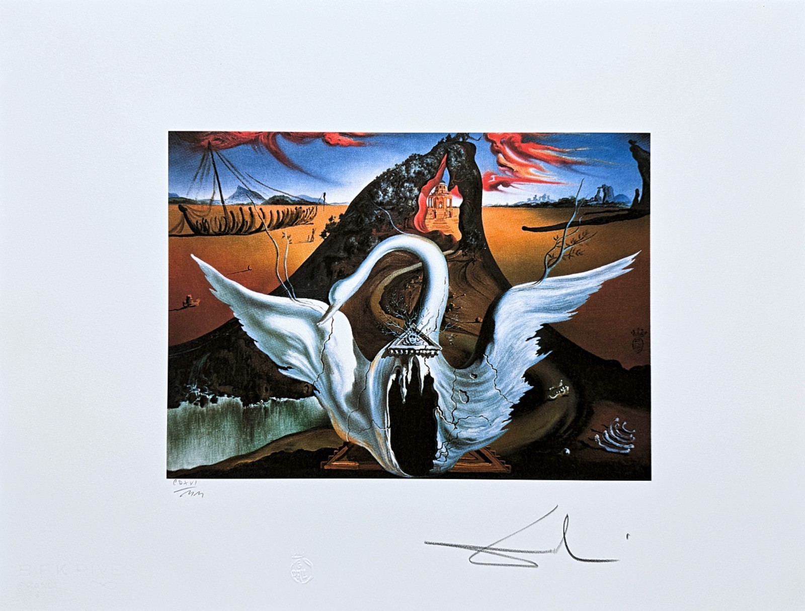 SALVADOR DALÍ - Bacchanale ll - signiert, limitierte Auflage, 66x50cm
