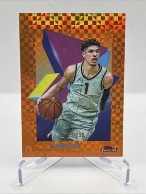 2024-25 Topps Finest - Common LaMelo Ball, LaMelo Ball #13 Orange X-Fractor /250