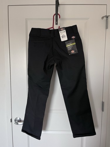 Dickies Slim Fit Straight Leg Work Black Pants Men’s Size 30x30
