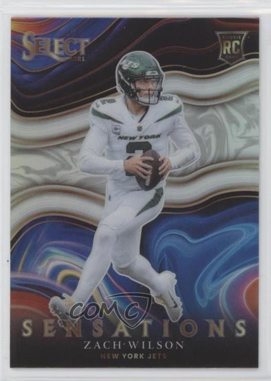 2021 Panini Select Sensations Silver Prizm Zach Wilson #SEN-16 Rookie RC 2l4