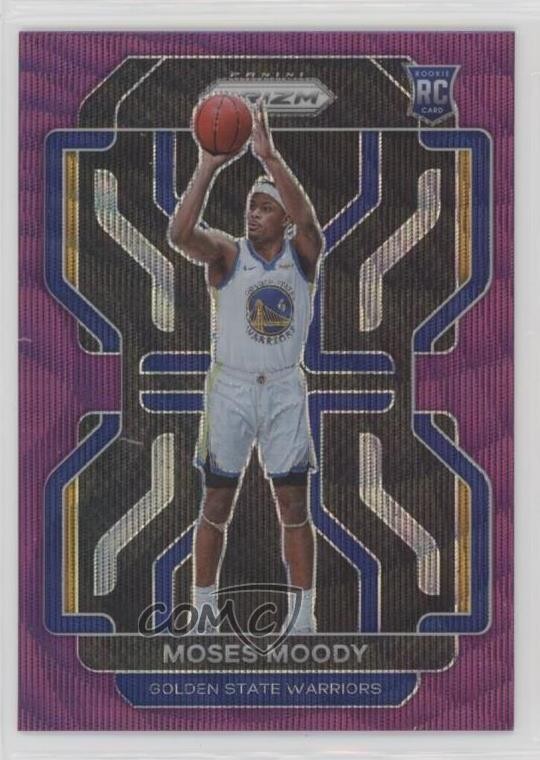 2021-22 Panini Prizm Purple Wave Prizm Moses Moody #308 Rookie RC 1l0n