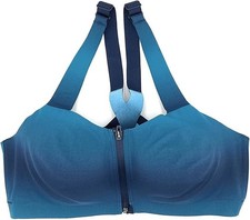 Victoria's Secret VSX Knockout Front Close Underwire Sports Bra Teal Ombre NWT