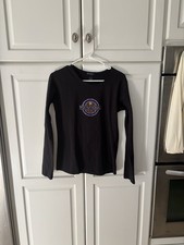 TITANIA GOLF SZ L Cotton/Spandex Black Top Blouse Tee Shirt PGA National