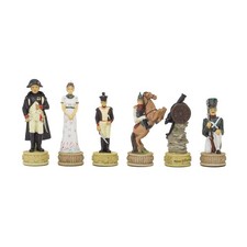 Scacchi a tema Napoleone Vs russi dipinti a mano pezzi di Italfama