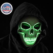 Halloween Mask LED Light up Costumes Scary Mask for Party Supplies Favor