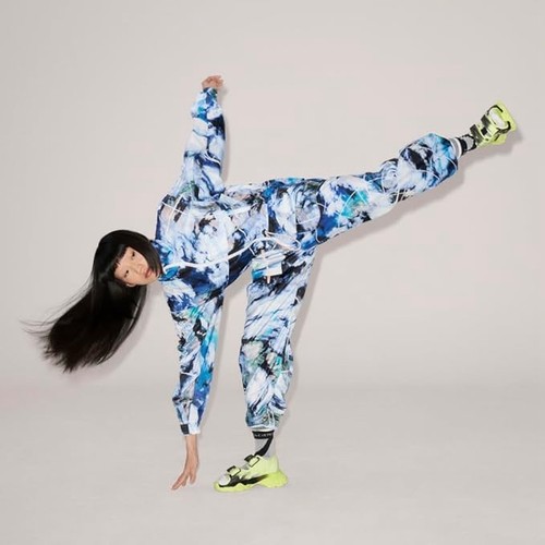 Sz L - ADIDAS BY STELLA MCCARTNEY WOMEN'S TRUECASUALS ALL-IN-ONE JUMPSUIT, MULTI - Picture 2 of 5