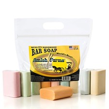 All Natural Amish Farm Bar Soap Variety 5-Pack 5 Ounce (Pack of 5), White