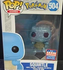Funko Pop! Vinyl Pokémon Squirtle #504 Diamond Collection 2021 Convention Figure