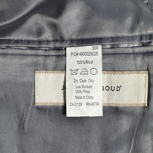 Tuta Joseph Abboud 38R 31S blu lana due pezzi vestibilità moderna - Foto 5 di 12