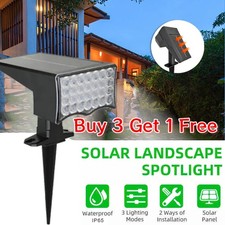 LED Solar Spot Light Outdoor Waterproof Landscape Spotlight Garden Security Lamp