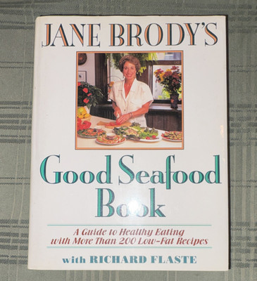 Jane Brody's Good Seafood Book W. W. Norton 1994 Hardcover Seafood Cookbook