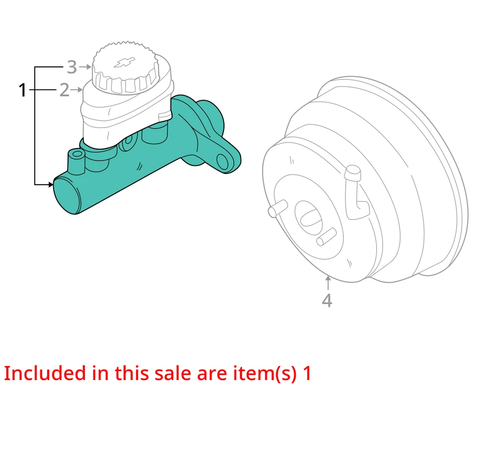 2003 Infiniti I35 Brake Master Cylinder OEM 98K Miles - LKQ419352746 - Image 4 of 4