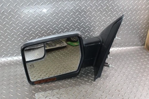 11-14 F150 Chrome Cap Power Folding Driver LH Left Door Mirror Signal Lens OEM