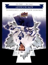 2017-18 Toronto Maple Leafs Centennial Blue Die Cut #8 Alyn McCauley