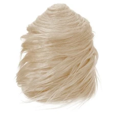 4.9ft x 4 in Faux Fur Fabric Precut Strips Plush Roll, Khaki