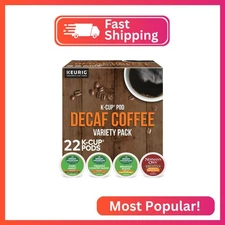 Keurig Green Mountain Coffee Roasters Decaf Coffee Variety Pack, Single-Serve K-
