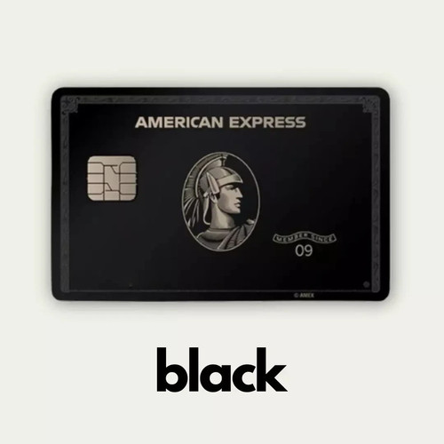 AMEX Kreditkarten Skin Debitkarten Skin Aufkleber Sticker Vinyl schwarz gold silber - Bild 4 von 10