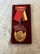 East Germany DDR Order of Banner of Labor medal + 2 Other GDR Medals
