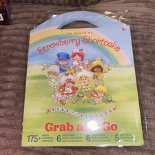 Lot of 6 Strawberry Shortcake Grab and Go Sticker Activity Sheets Packs New