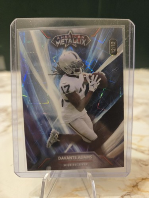 #ad Davante Adams 2023 Wild Card American Metallix Laser 12 12 Bookend 🔥 $4.29
