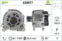 Lichtmaschine Generator Lima Valeo Origins - NEW O.E. Technologie 439977 FüR VW