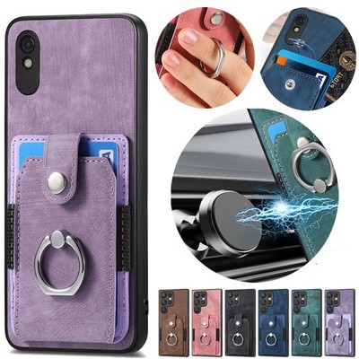 For Oppo A80 A79 Reno 11F 12 13 Pro A78 Case Magnetic Wallet Ring Stand Cover